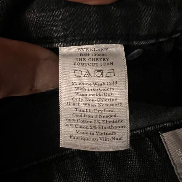 Everlane the cheeky bootcut Jean grey size 29 crop - Picture 8 of 10